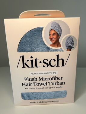 NWT Kitsch Plush Microfiber Hair Towel Turban